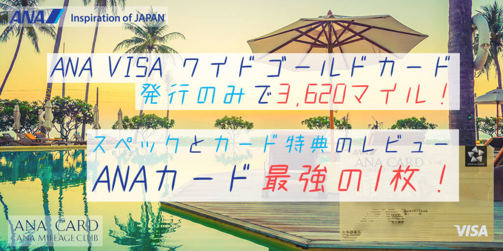 Ana Visaワイドゴールドカード詳細レビュー 年会費 還元率